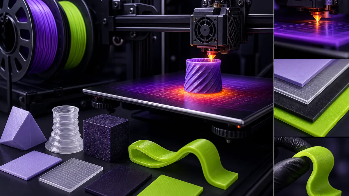 Température de buse et de plateau : le guide par matériau (PLA, PETG, ABS, TPU)
