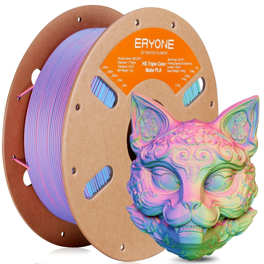PLA Matte High-Speed Triple-Color Filament